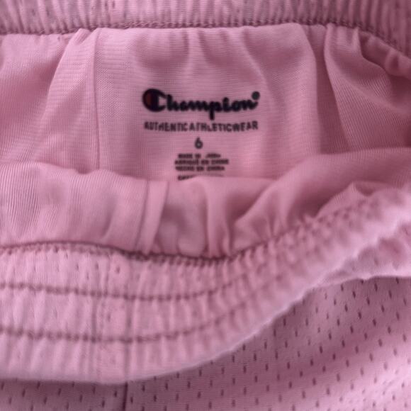 Champion pink  Mesh Lined girls Shorts size 6 kids play wear pink shorts new - Picture 5 of 5